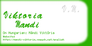 viktoria mandi business card