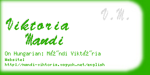 viktoria mandi business card